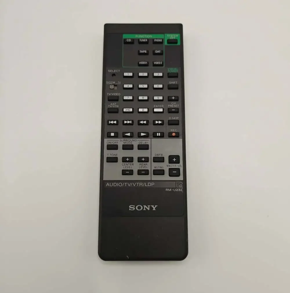 Genuine Sony RM-U232 Audio Video Receiver Remote Control AV System
